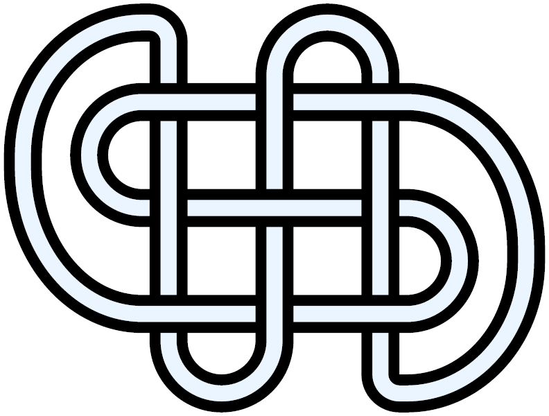 File:9crossing-knot symmetrical grid.png