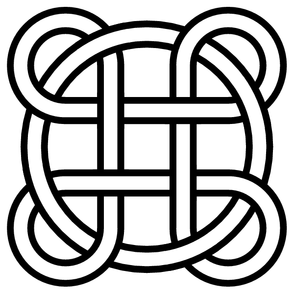 Four-loop interlaced with circle